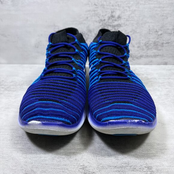 Nike Free RN Motion Flyknit Running Shoes - Men's Size 8 - Blue - Picture 3 of 10